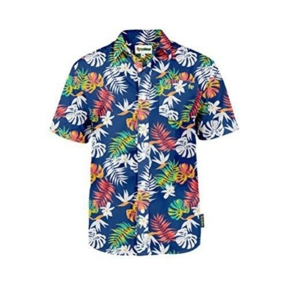 Tipsy Elves The Crush Captain Floral Hawaiian Camp Button Front Men’s XXL Shirt - Picture 1 of 7